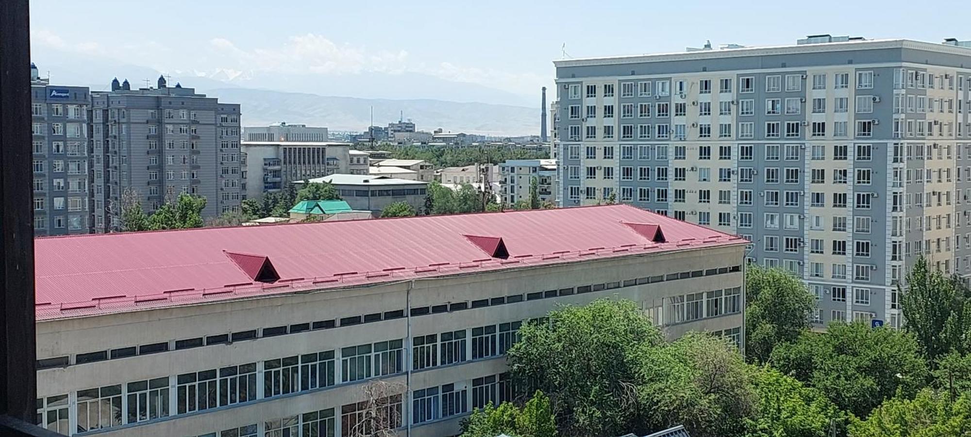 White Apartment With Panoramic View In The Center Бишкек Экстерьер фото